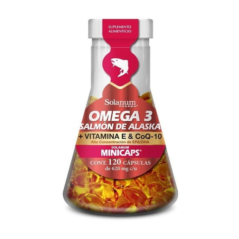Solanum Omega 3 Salmón De Alaska+vit.e &coq-10 120mincap Sfn Sabor Sin Sabor