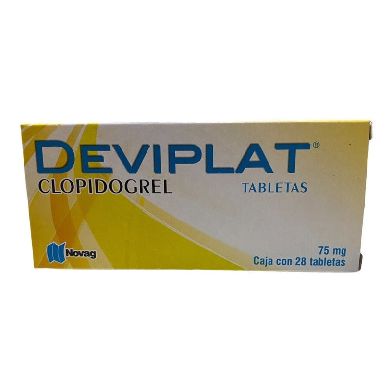 2 Cajas Deviplat Clopidogrel 75mg 28 Tabs Cu