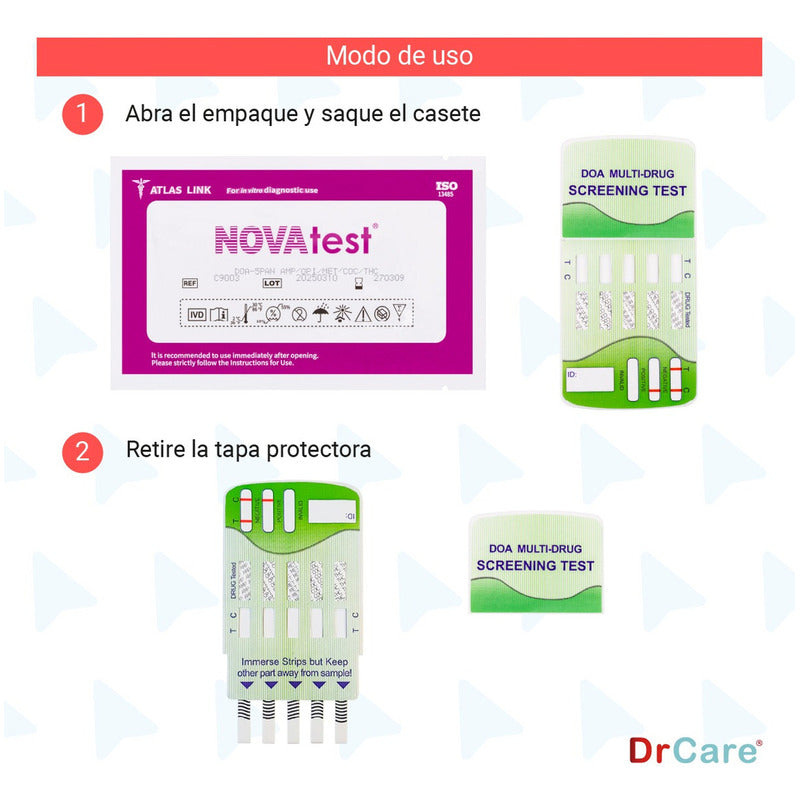 Pruebas Antidoping Orina Detección Drogas De 5 Parámetros