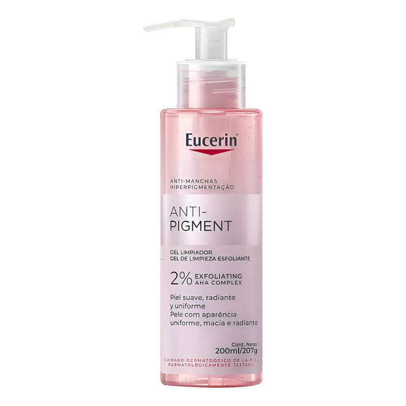 Eucerin Anti-pigment Gel Limpiador 200 Ml Todo Tipo De Piel Día/noche
