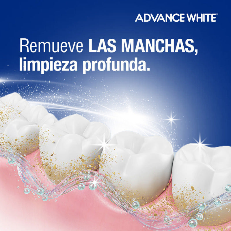 Arm & Hammer Pasta Dental Advance White Complete 121 G. Acción Blanqueadora Que Remueve Las Manchas, Con Bicarbonato De Sodio Y Peróxido. Aliento Fresco Duradero, Sabor Menta