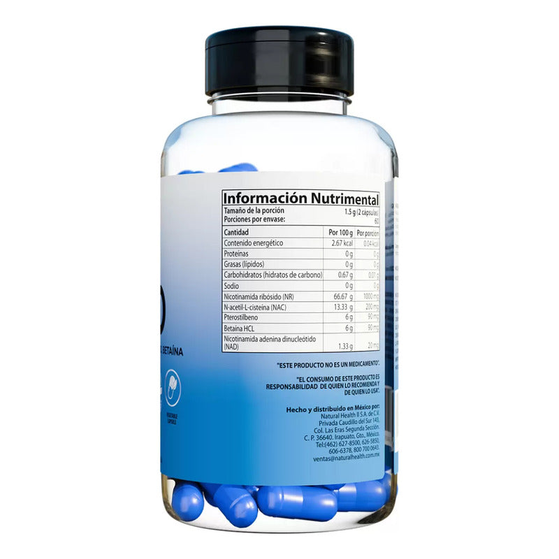 Allnature Eternad Nad 120caps 750mg C/u Sin Sabor