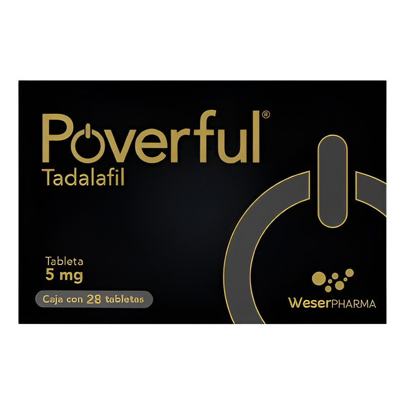 Poverful Tadalafil 5 Mg Con 28 Tabletas