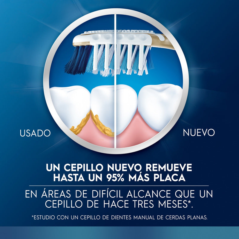 Cepillo De Dientes Oral B, 7 Beneficios, Limpieza Suave Y Profunda, Pack Familia De 7 Unidades