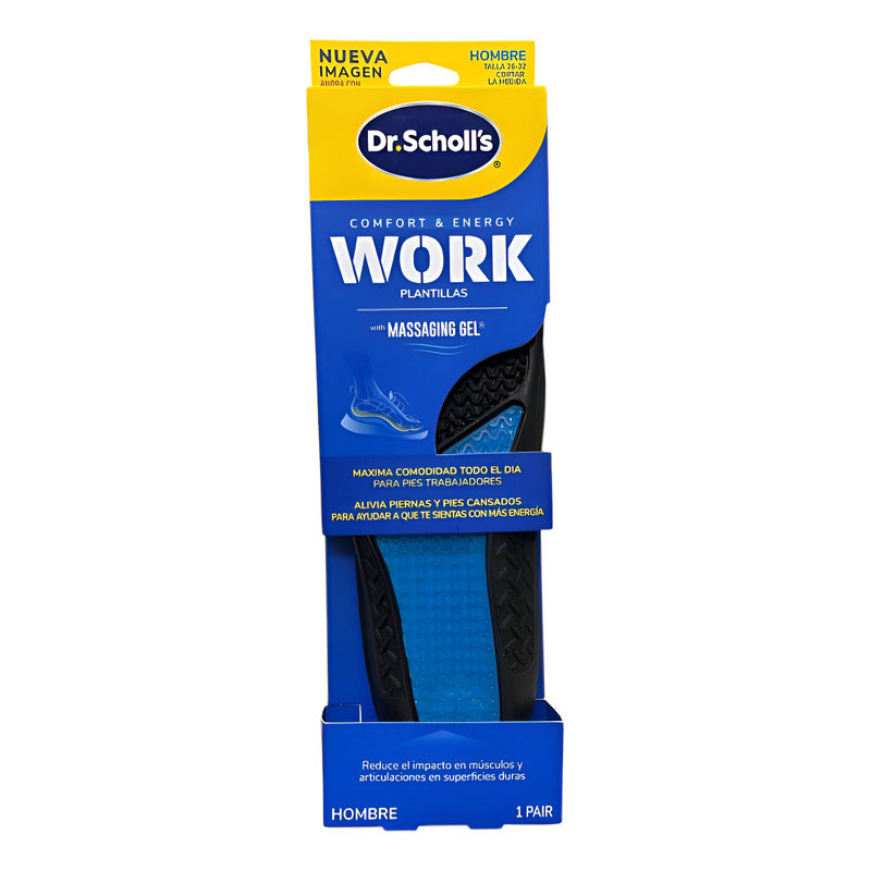 Plantillas De Gel Dr. Scholl's Trabajo Hombre 8-14