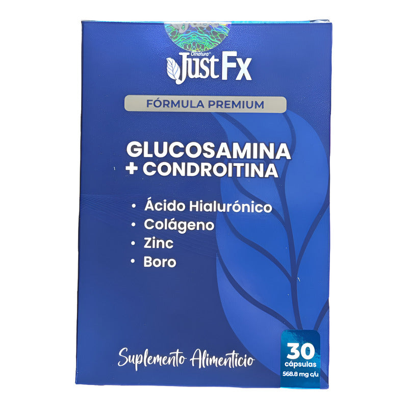Justfx Fórmula Premium Glucosamina+condroitina 30caps Sin Sabor