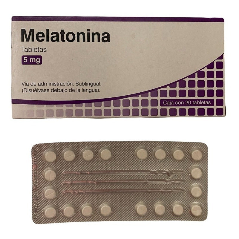 Melatonina Valeant 5 Mg 20 Tabs Sublingual Sin Sabor