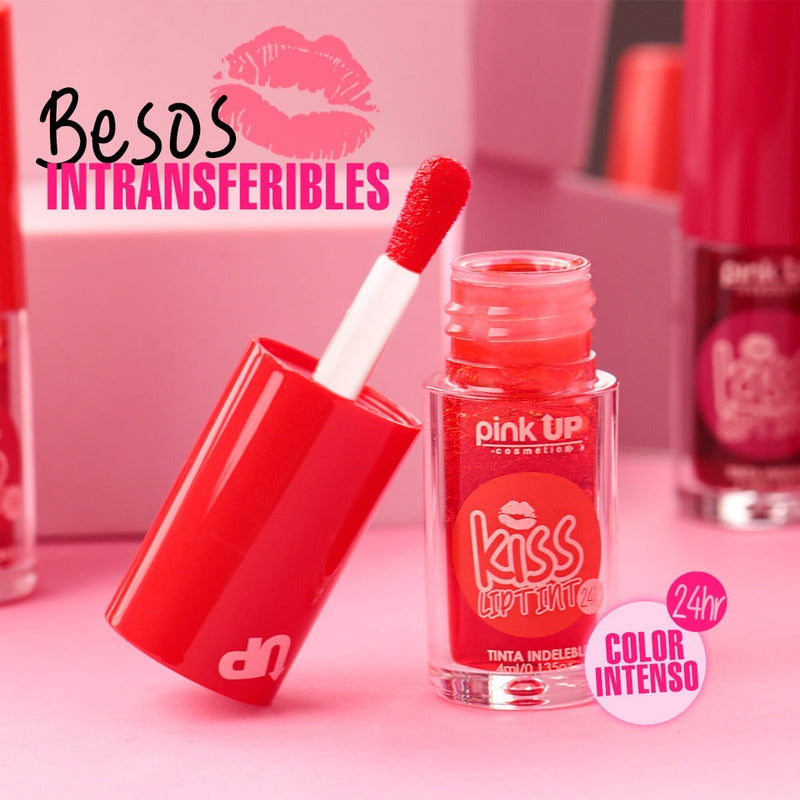 Tinta Indeleble Para Labios Kiss Lip Tint Pink Up Color Beauty