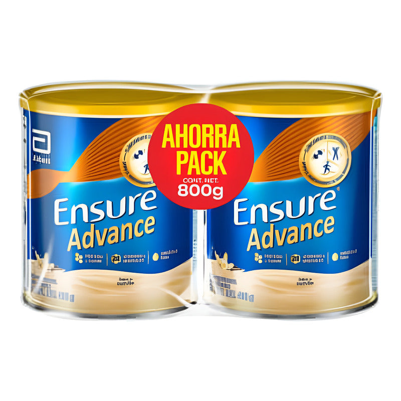 Pack 2 Ensure Advance Vitaminas Vainilla 400g C/u - Vainilla
