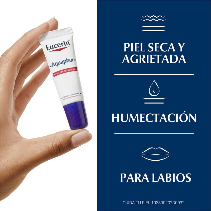 Protector Labial Eucerin Reparador Aquaphor Sos 9.5g/10ml