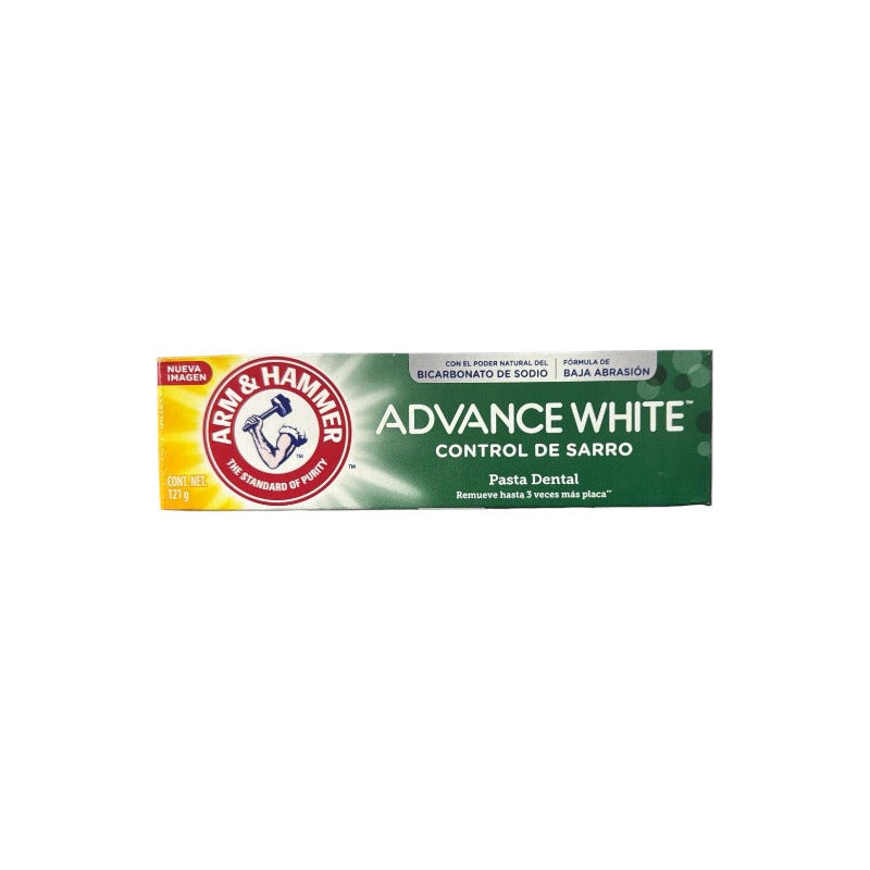 Arm & Hammer Pasta Dental Advance White 121g Control Sarro Sabor Menta