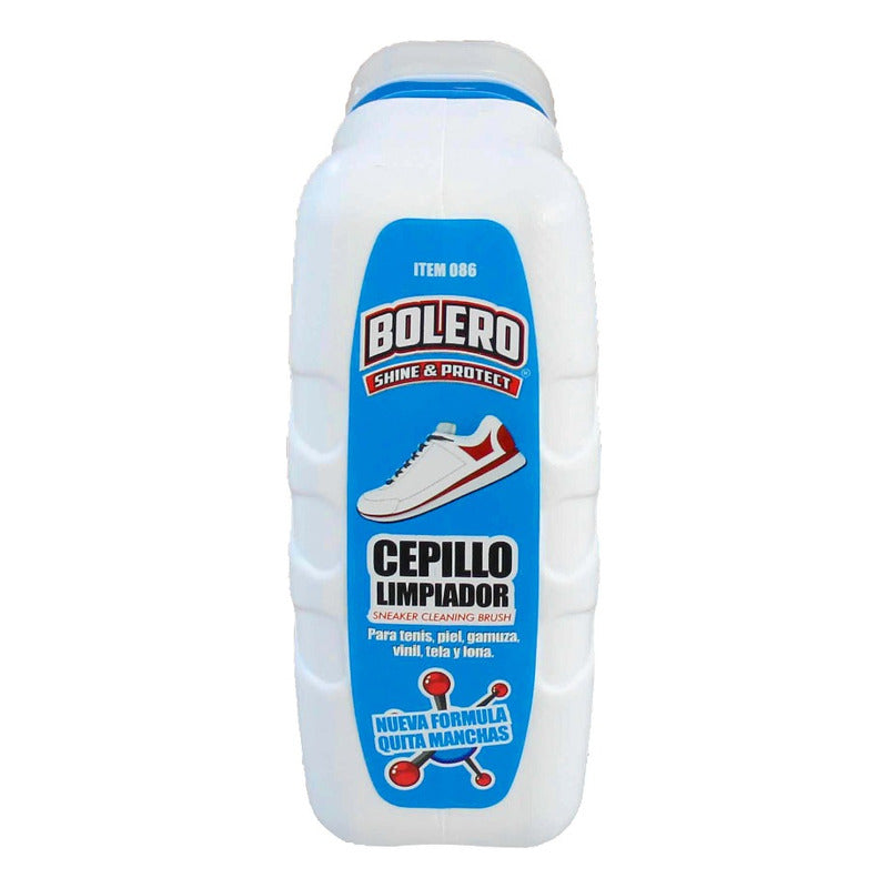 Cepillo Limpiador Bolero Para Tenis Piel Y Tela 100ml