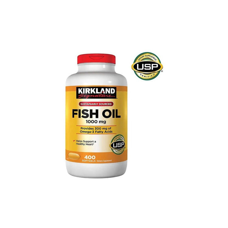 Aceite De Pescado Concentrado Kirkland Signature 1000mg 400 Cápsulas