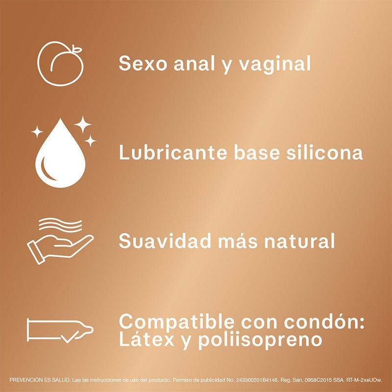 Sico Piel Con Piel Lubricante Intimo Base Silicona De50ml Sin Sabor