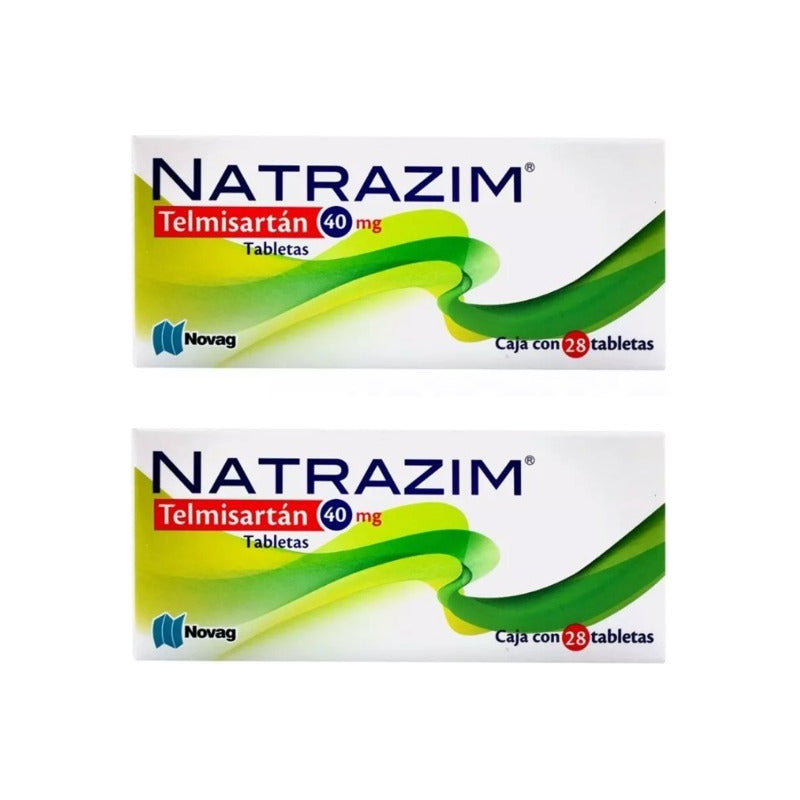 Dos Cajas De Telmisartan Natrazim 40mg 28 Tabs Cu