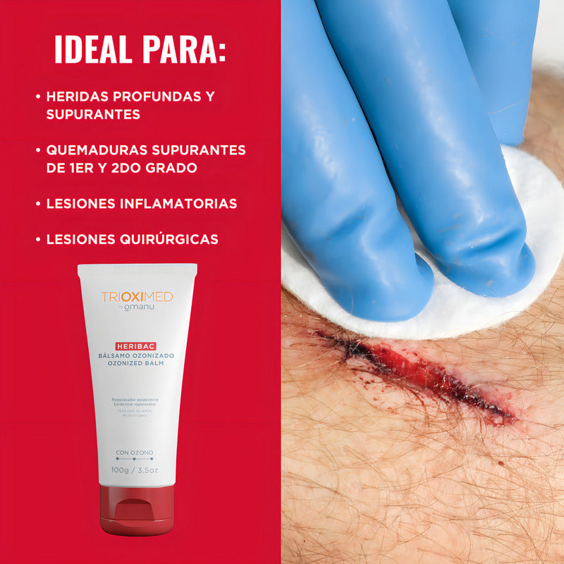 Heribac Bálsamo Ozonizado 100 G - Trioximed By Omanu