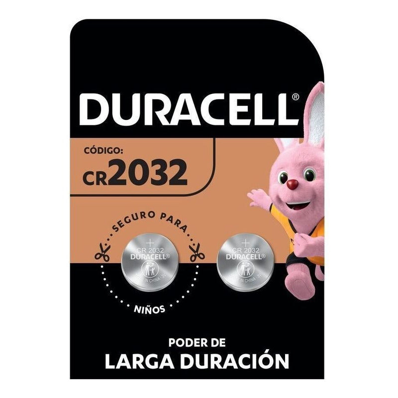 Duracell Pilas Cr2032, Pilas De Botón Litio, 2 Pilas