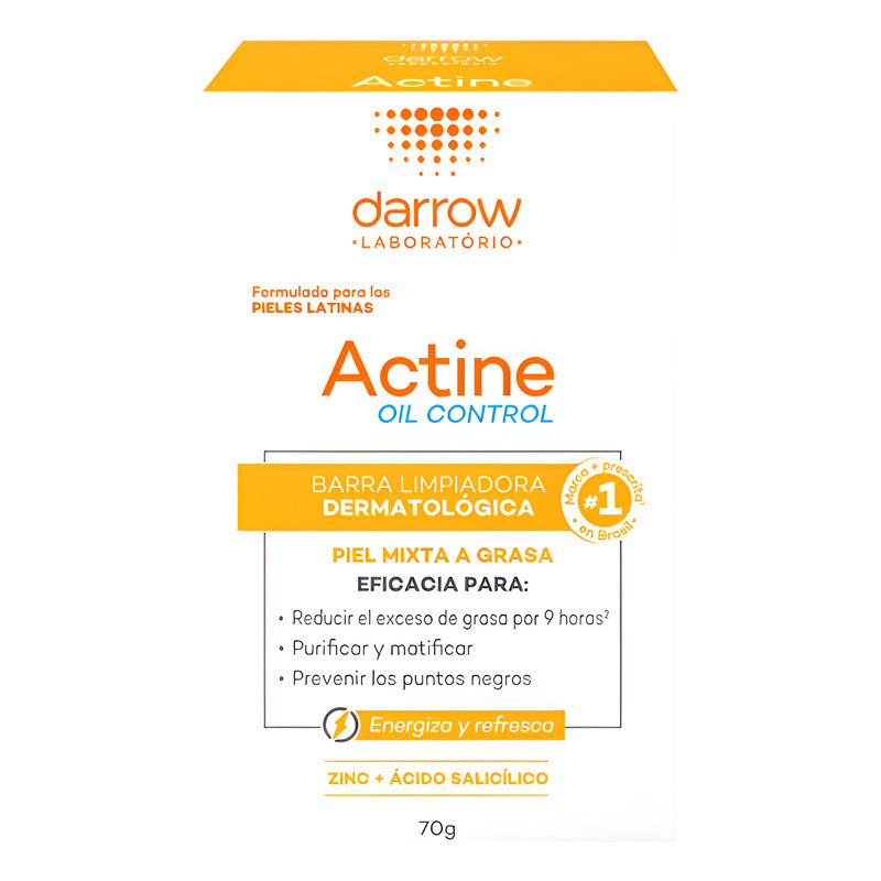 Darrow Barra Limpiadora Dermatologica Actine Oil 70 Gr Grasa Día/noche