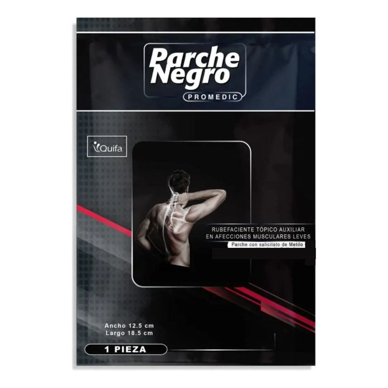 Parche Negro Auxiliar Afecciones Musculares 1 Pza.