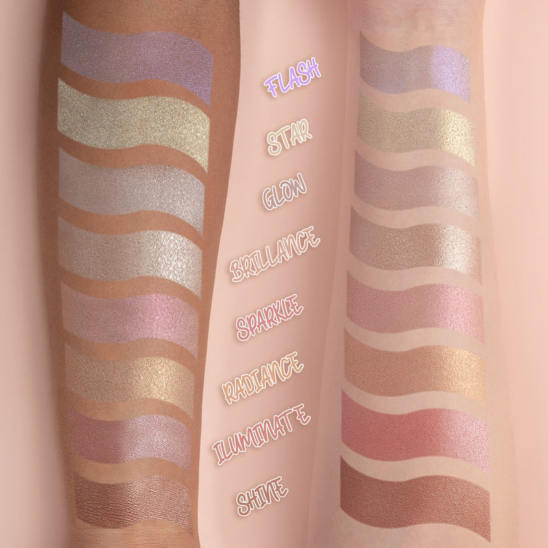 Pink Up, Iluminador En Polvo Compact, Alta Pingmentaciónglow