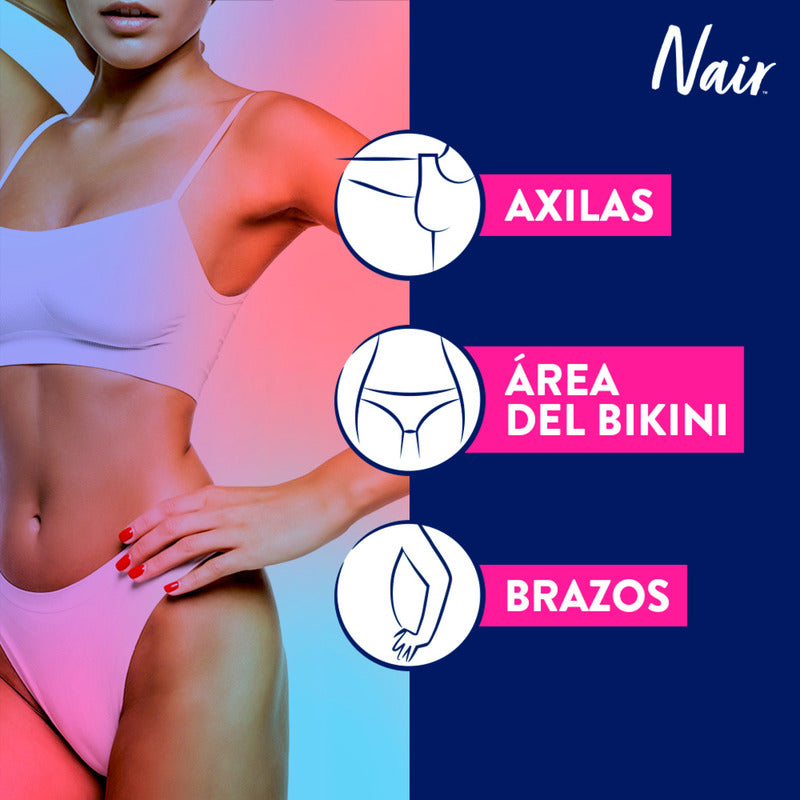 Nair Crema Depiladora Corporal Glides Away Coconut Oil 86 Ml