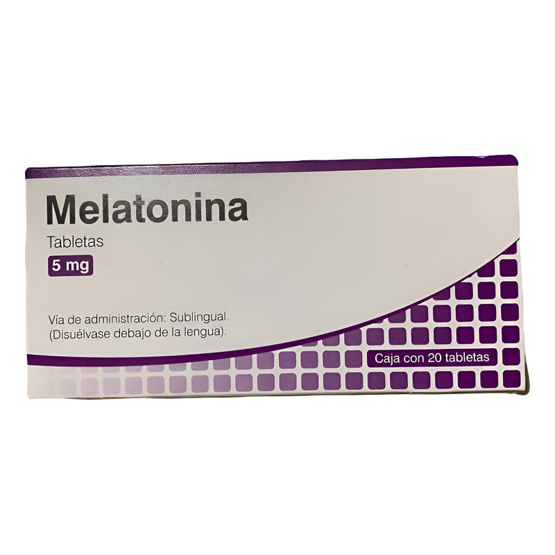 Melatonina Valeant 5 Mg 20 Tabs Sublingual Sin Sabor