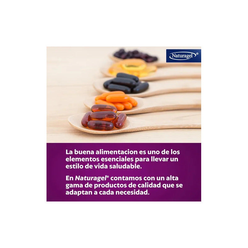 Naturagel Ácido Hialuronico, Aloe Vera Y Vitaminas 30cap Sabor Sin Sabor