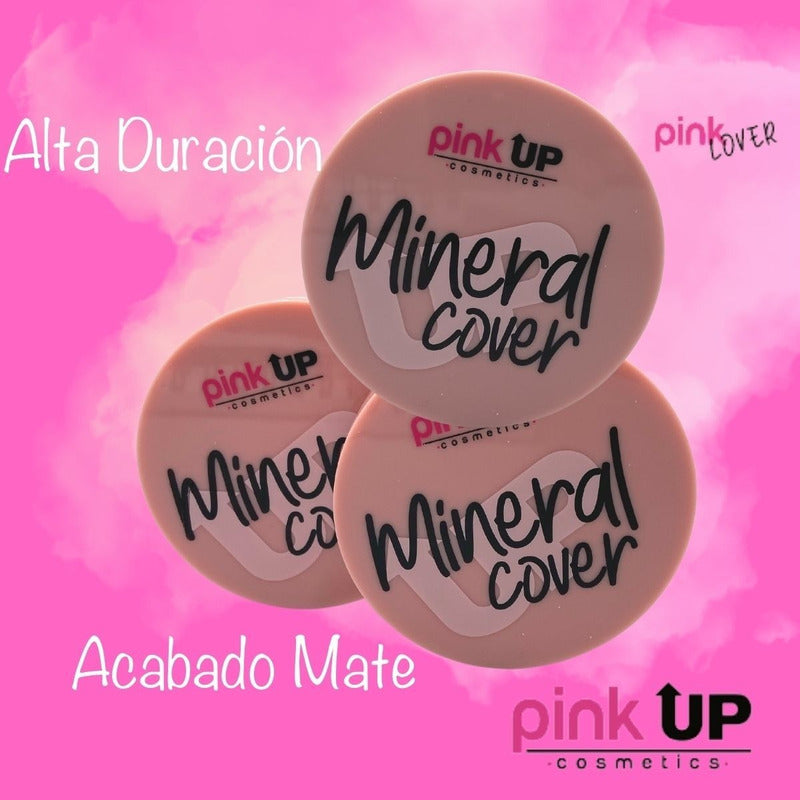 Base De Maquillaje En Polvo Pink Up Mineral Cover Tono Light Pink Up