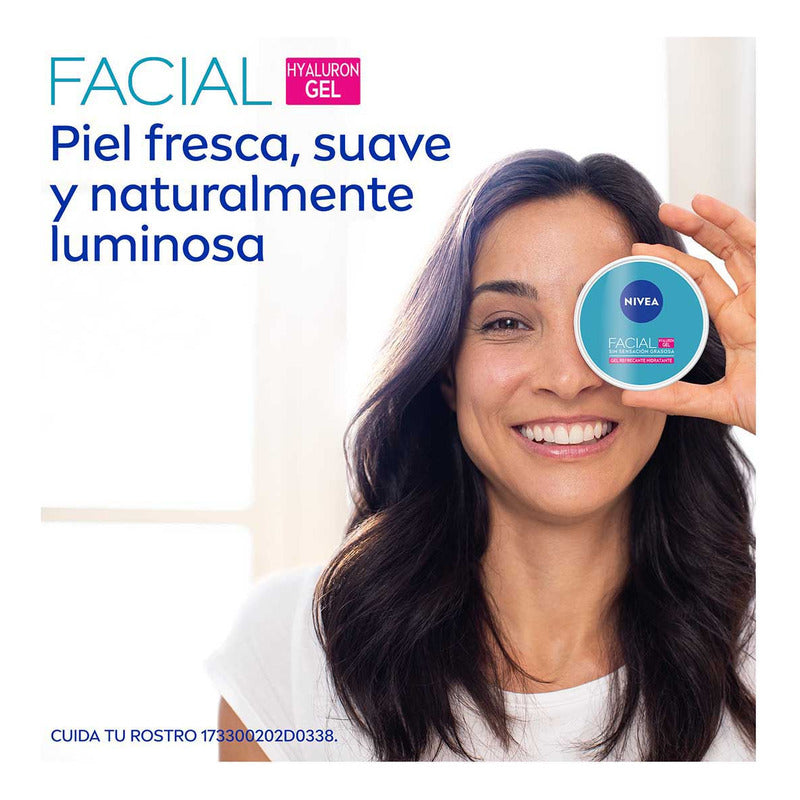 Nivea Gel Facial Con Ácido Hialurónico Para Piel Grasa, 100ml