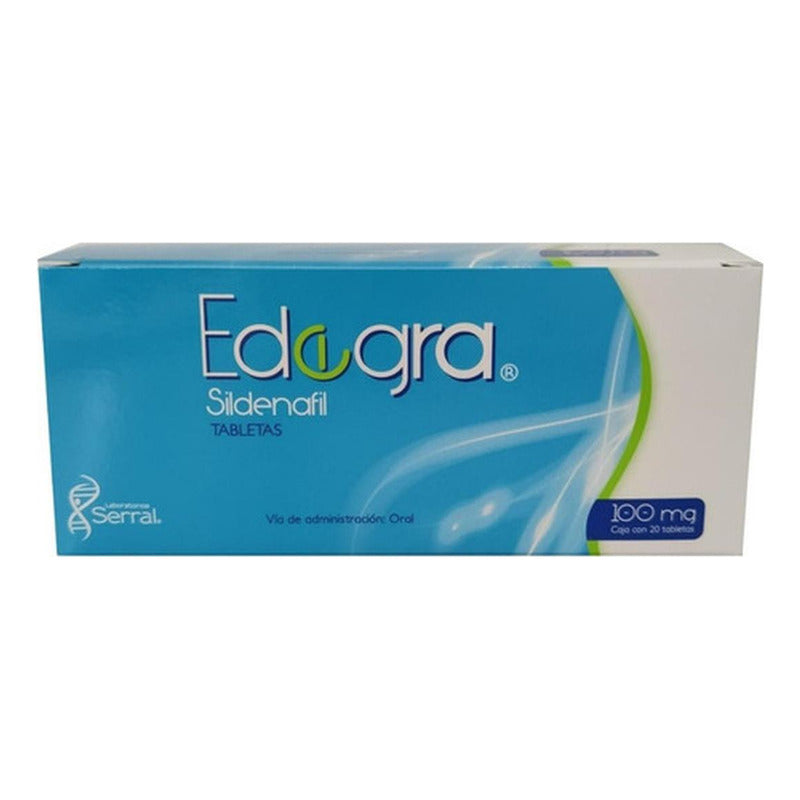 Edegra Tabletas 100 Mg, 20 Tabletas