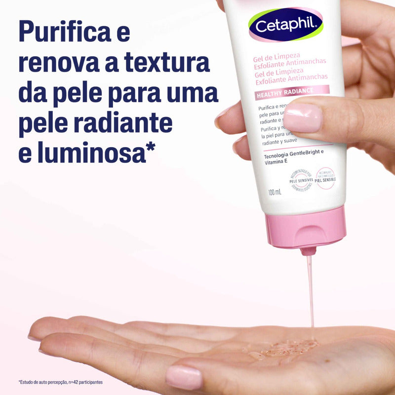 Cetaphil Healthy Radiance Gel Limpieza Exfoliante 100ml Día/noche Todo Tipo De Piel