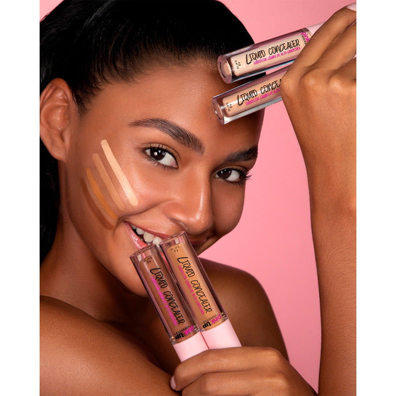 Pink Up, Corrector De Larga Duración, No Se Cuartea, Hidrata Tono Medium