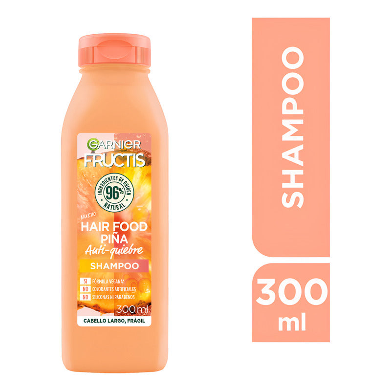 Shampoo Fructis Para Cabello Frágil Hair Food Piña Garnier