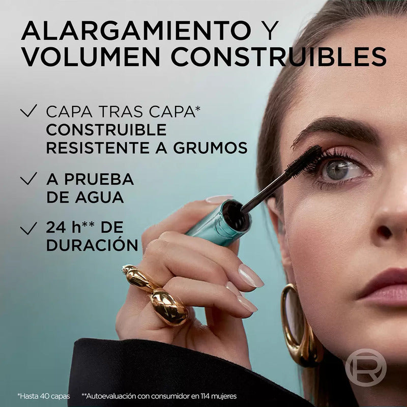 L'oréal Big Deal Mascara De Pestañas A Prueba De Agua 2 Pzas Negro