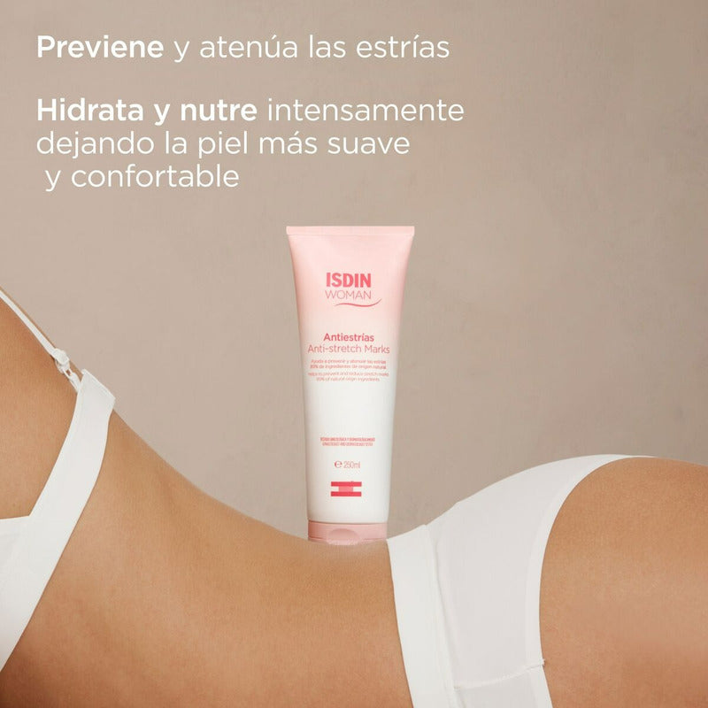 Crema Antiestrías Rosa Mosqueta | Isdin Woman | 250ml