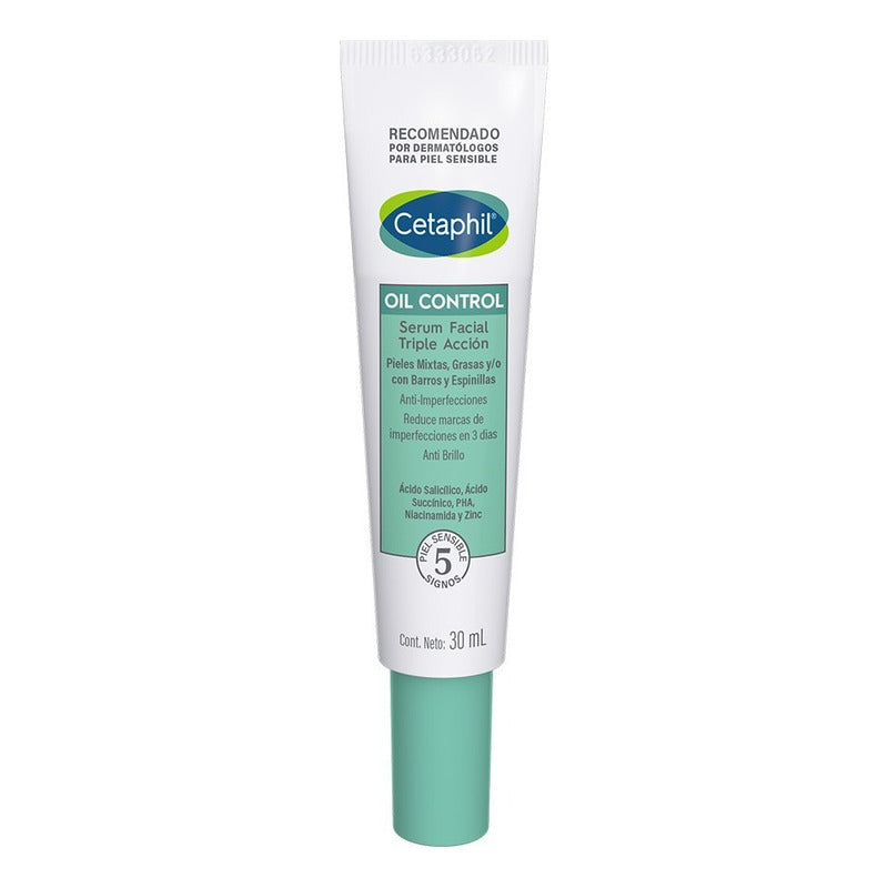 Cetaphil Oil Control Sérum Facial Con Ácido Salicílico 30 Ml Día/noche Para Piel Grasa
