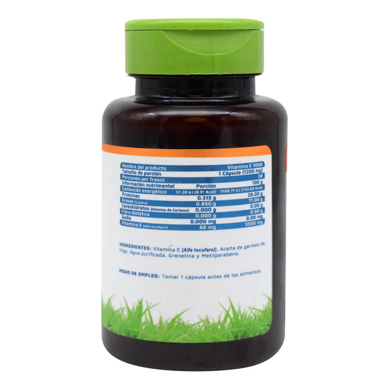 Vitamina E 1000 30 Cápsulas Vidanat Sabor Sin Sabor