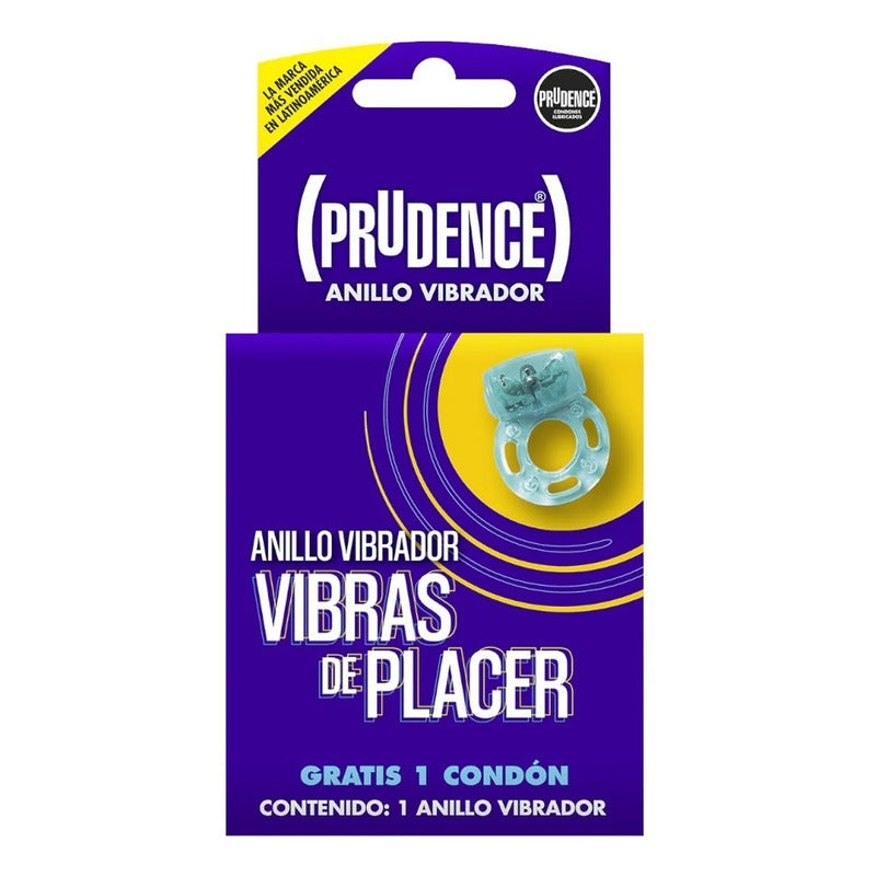 Prudence Anillo Vibrador Con 1 Condon Lubricado