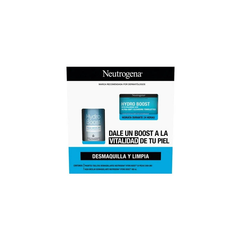Neutrogena Hydro Boost Toallitas Desmaquillantes+aguamicelar