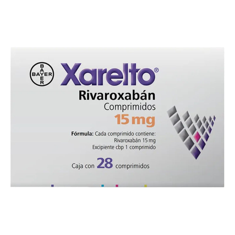 Xarelto Rivaroxabán 15mg 28 Comprimidos