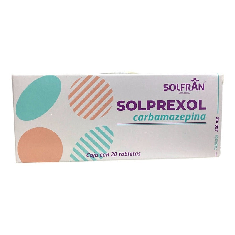 Solprexol Carbamazepina 200mg 20 Tabletas