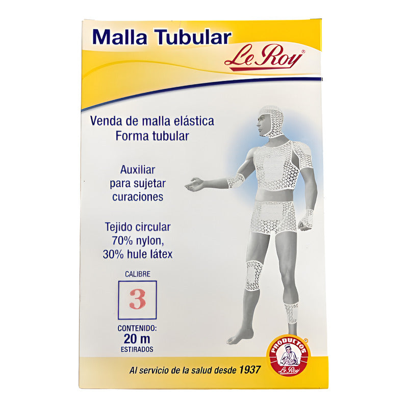 Le Roy Malla Tubular Calibre.3 - 20m Estirados 1pz Blanco