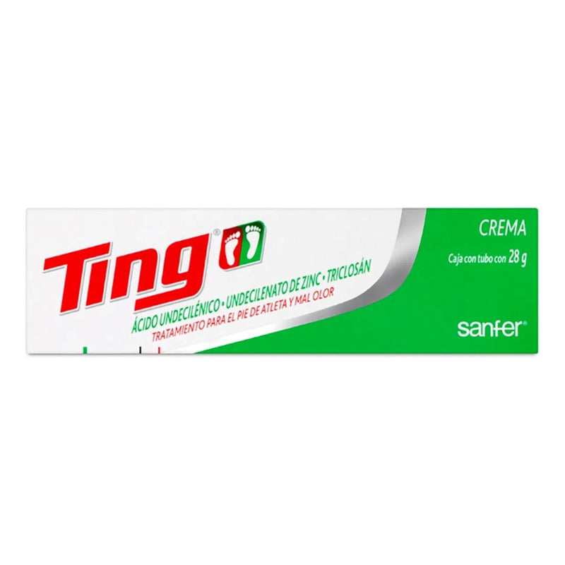 Ting Crema Tratamiento Para El Pie De Atleta Tubo 28 Gr