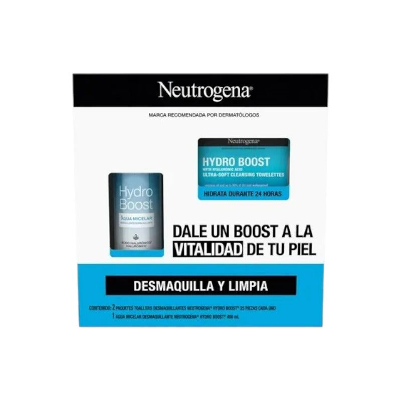 Neutrogena Hydro Boost Toallitas Desmaquillantes+aguamicelar