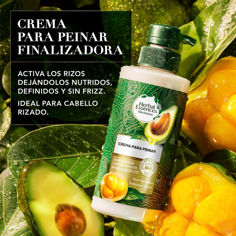 Crema Para Peinar Herbal Essences Bio:renew Pequi & Aguacate, 300 Ml