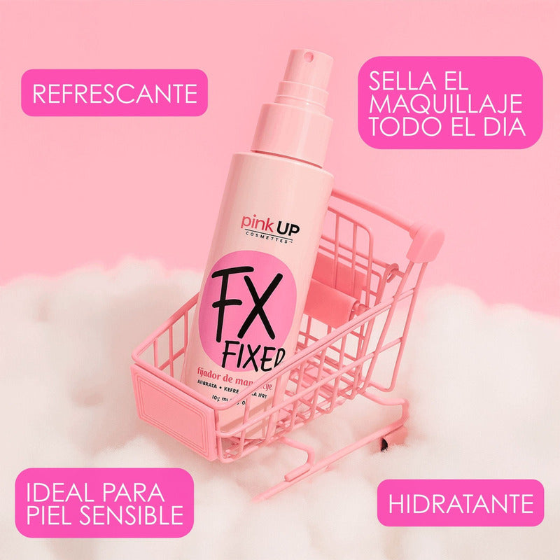 Fijador De Maquillaje Pink Up Fx Larga Duración