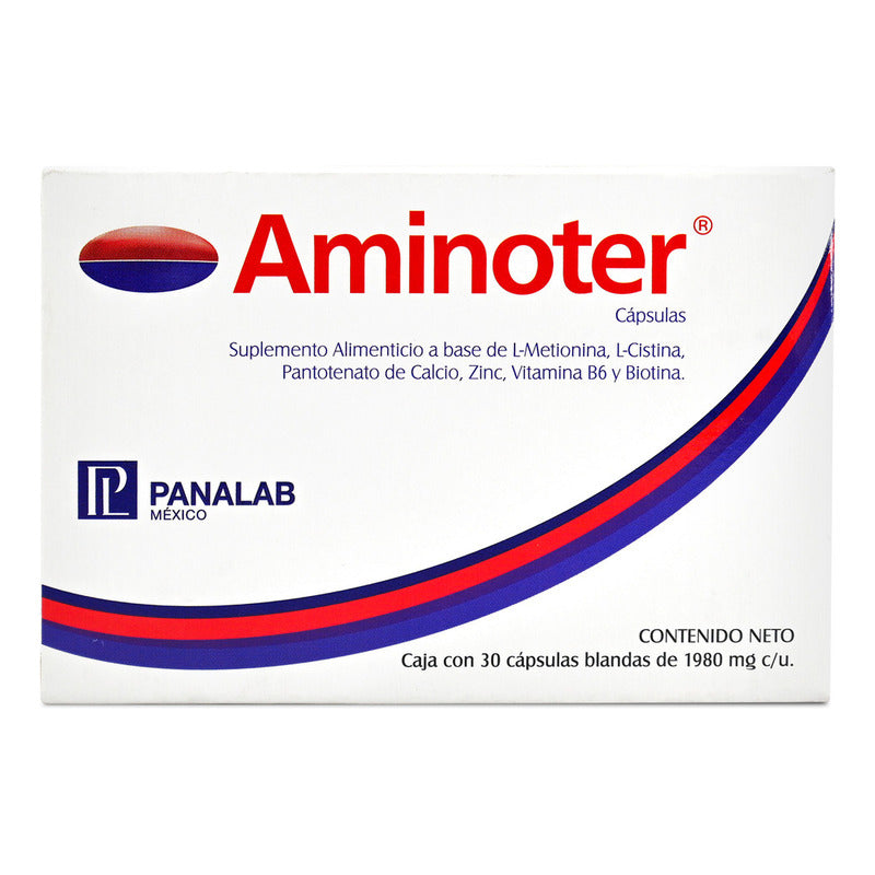 Aminoter Caída De Cabello Fragilidad Capilar Y Uñas 30 Caps