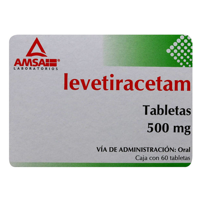 Levetiracetam Caja Con 60 Tabletas De 500 Mg Amsa