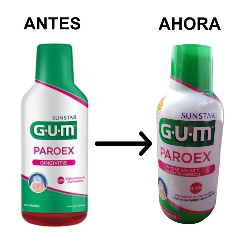 Gum Paroex Gingivitis Enjuague Bucal 300ml