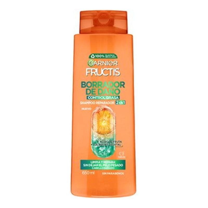 Shampoo 2 En 1 Borrador De Daño Control Grasa 650ml